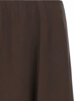 Brown Virgin Wool Midi Skirt 3