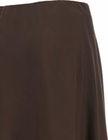 Brown Virgin Wool Midi Skirt 4