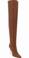Brown Calfskin Over The Knee 2
