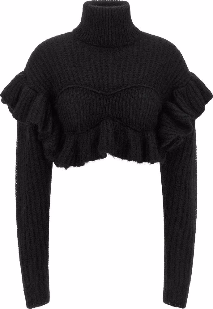 Black Mohair Cardigan