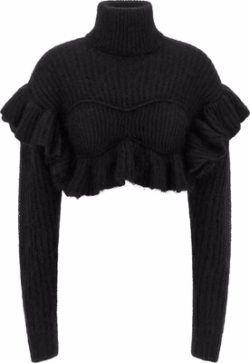 Black Mohair Cardigan