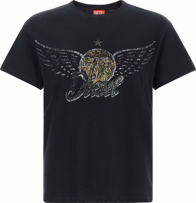 Black Cotton T-Shirt