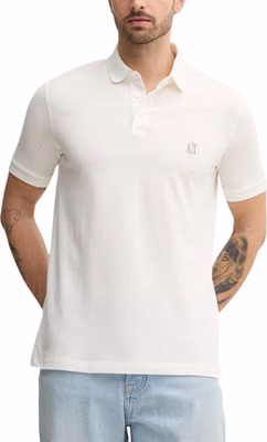 White Cotton Polo Shirt