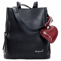 Black Polyethylene Backpack 1