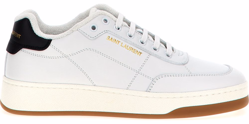 Bicolor Leather Low Top Sneakers