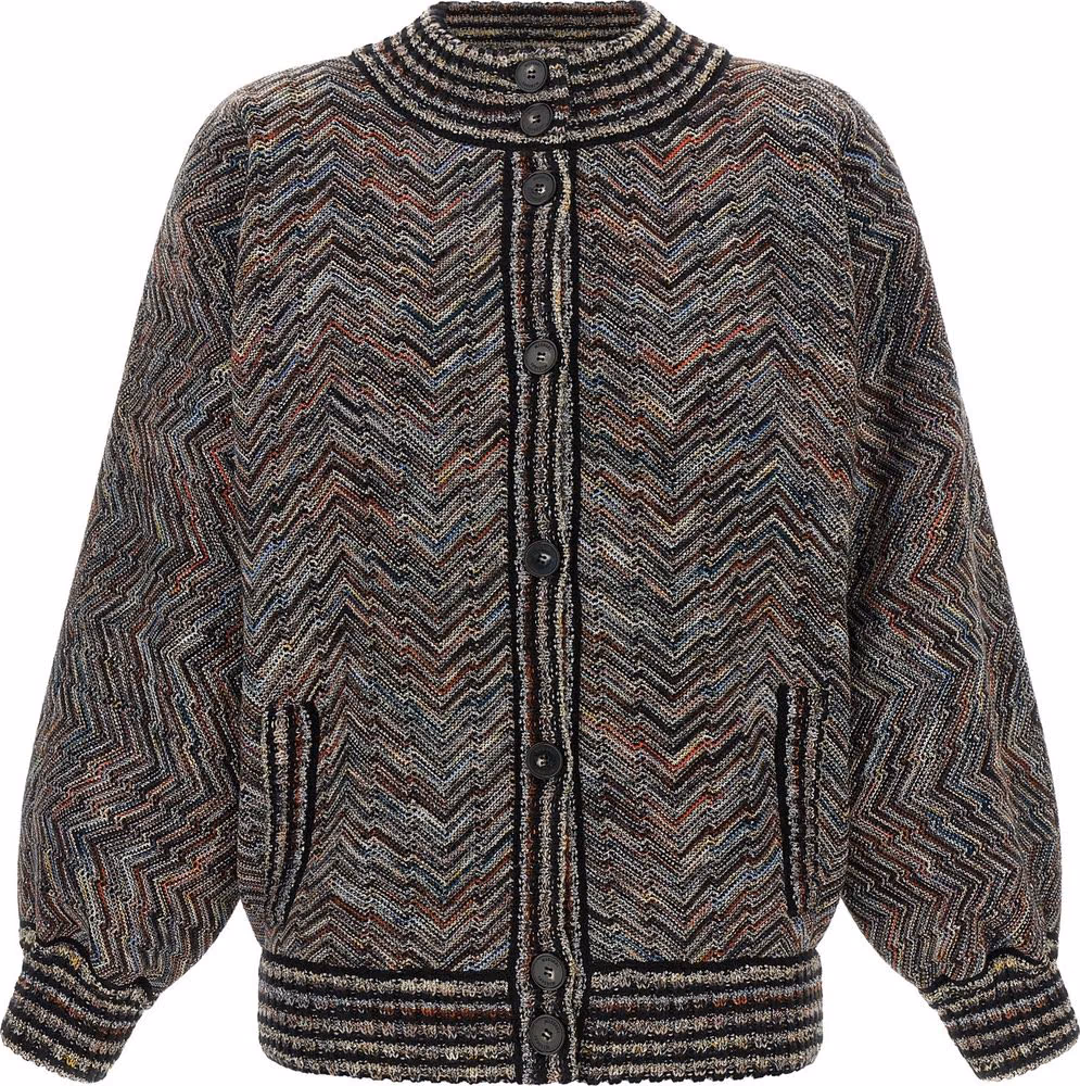 Multicolor Wool Bomber
