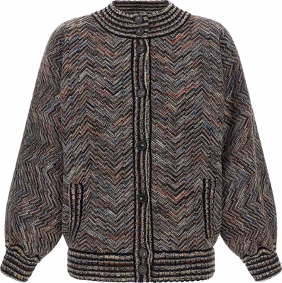 Multicolor Wool Bomber