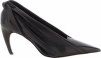 Black Calfskin High Heel Pumps 1