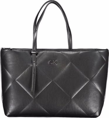 Black Polyester Handbag