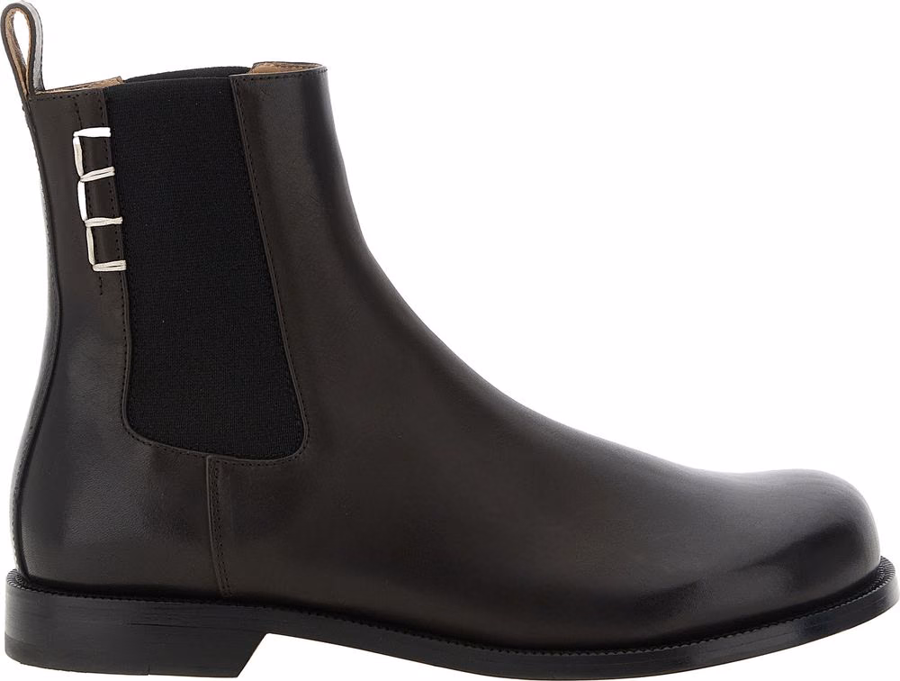 Brown Calfskin Chelsea Boots