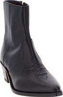 Black Calfskin Ankle Boots 2