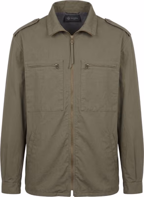 Green Polyurethane Men Jacket