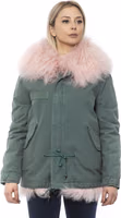 Green Cotton Women Jacket 1