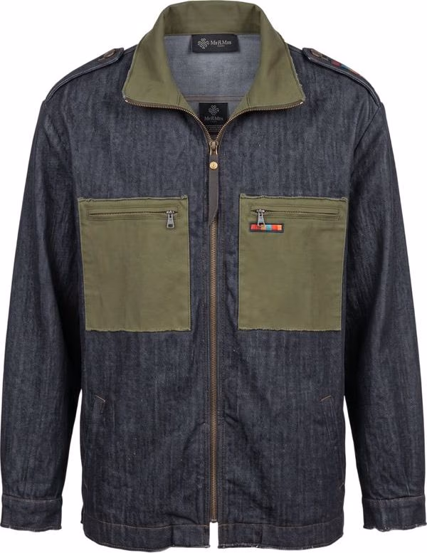Grey Cotton Men Jacket