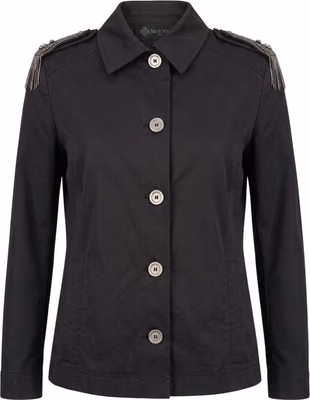 Black Cotton Women Jacket