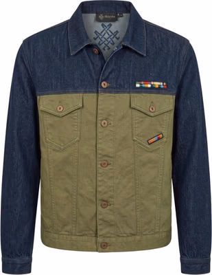 Blue Cotton Mens Jacket