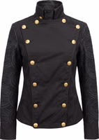 Black Cotton Women Jacket 1