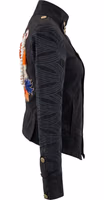 Black Cotton Women Jacket 2