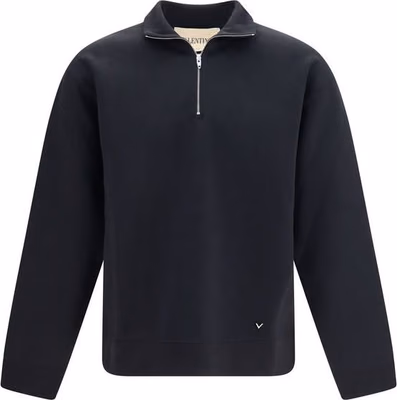 Black Cotton Sweatshirt