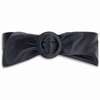 Black Calf Leather Bos Taurus High-Waist Belt 1