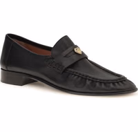 Black Calf Leather Bos Taurus Slip-On Loafers 2