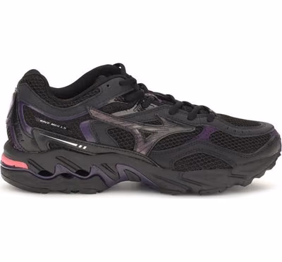 Black Fabric Athletic Sneakers