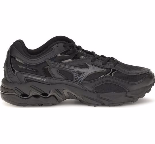 Black Fabric Athletic Sneakers