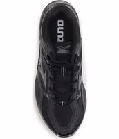 Black Fabric Athletic Sneakers 4