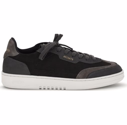 Black Nubuc Leather Athletic Sneakers