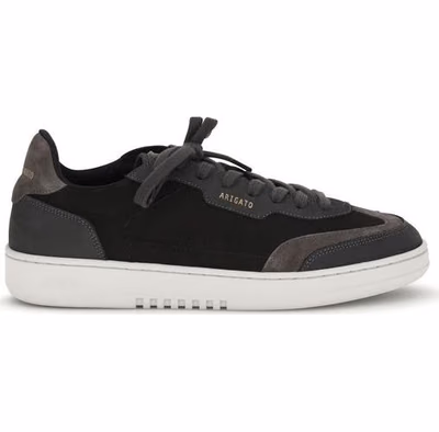 Black Nubuc Leather Athletic Sneakers