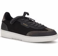 Black Nubuc Leather Athletic Sneakers 2