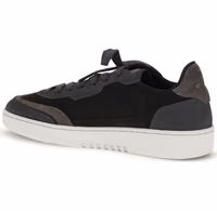 Black Nubuc Leather Athletic Sneakers 3