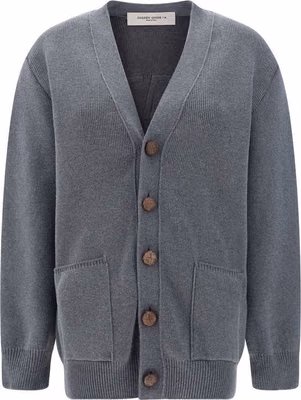 Gray Cotton Cardigan