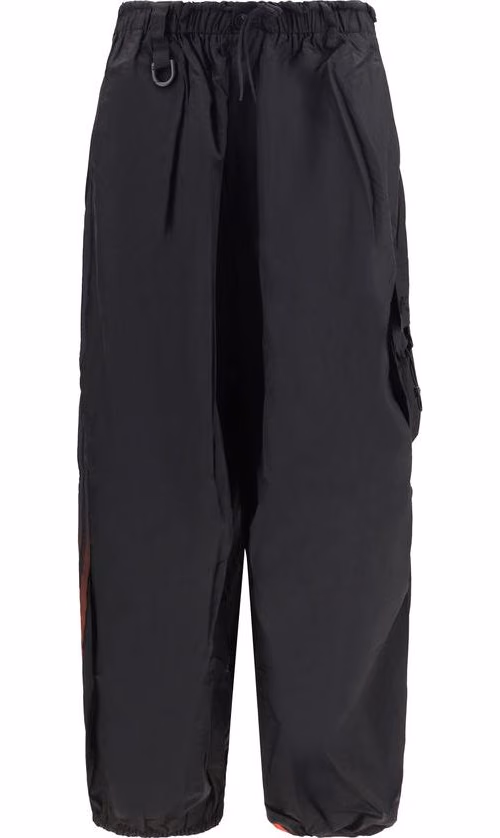 Black Polyamide Cargo Pants