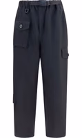 Black Polyester Athletic Pants 1