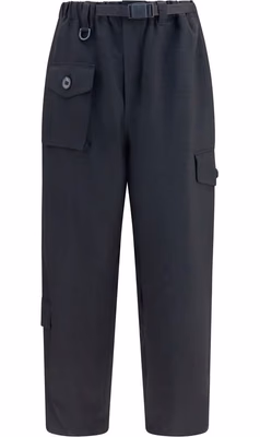 Black Polyester Athletic Pants