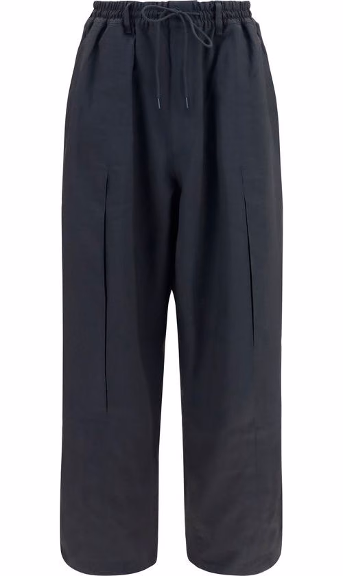 Black Polyester Joggers (Workout Pants)