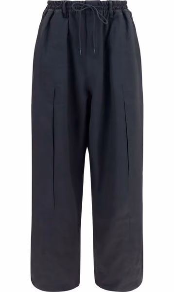 Black Polyester Joggers (Workout Pants)