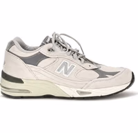 Gray Suede Leather Athletic Sneakers 1