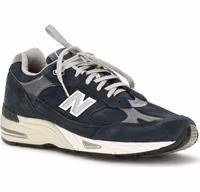 Blue Suede Leather Athletic Sneakers 2