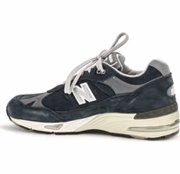 Blue Suede Leather Athletic Sneakers 3