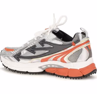 Red Polyethylene Athletic Sneakers 3