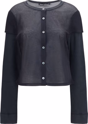 Black Cotton Cardigan