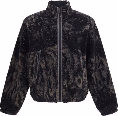 Brown Polyester Full-Length Jacket