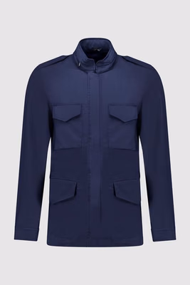 Navy Blue Cotton Jacket