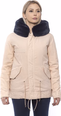 Pink Cotton Women Jacket