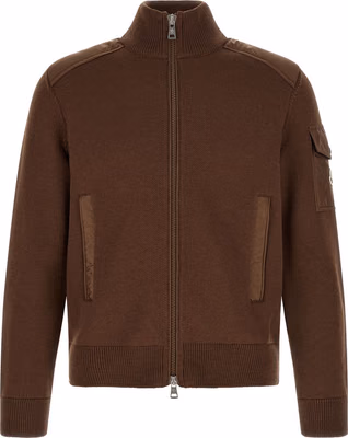 Brown Polyamide Cardigan