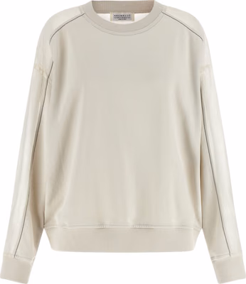 White Cotton Sweatshirt