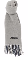 Gray Wool Scarf 1