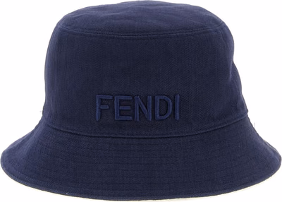 Blue Cotton Bucket Hat